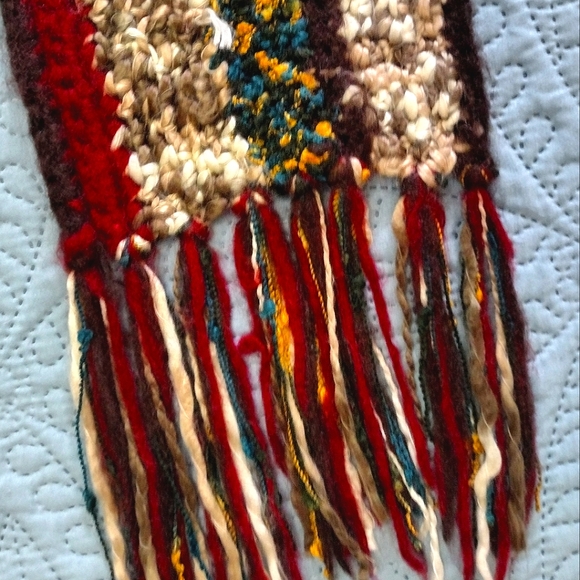 EUC Maurice's multi-colored knit scarf with fringe - Picture 8 of 12